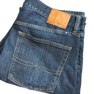 Lucky Brand 221 Original Straight Mens Jeans 36x34 Dark Wash Indigo 7M11995